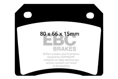 EBC Greenstuff Rear Brake Pads For Maserati 3500 GT 3.5 62 > 64 • $61.29